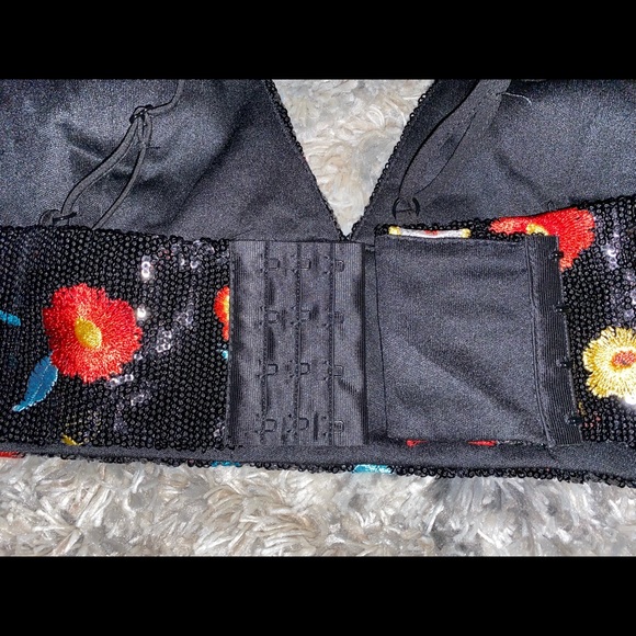 Forever 21 Sequin Floral Bralette - Picture 4 of 6